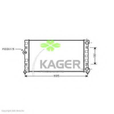 Радиатор охлаждения двигателя KAGER 31-1197