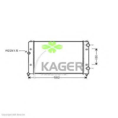 Радиатор охлаждения двигателя KAGER 31-1202