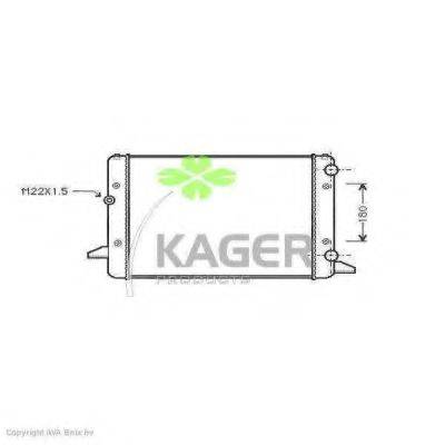 KAGER 311203 Радиатор охлаждения двигателя