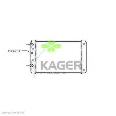 Радиатор охлаждения двигателя KAGER 31-1208