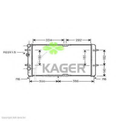 KAGER 311220 Радиатор охлаждения двигателя
