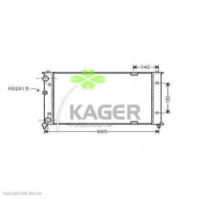 Радиатор охлаждения двигателя KAGER 31-1223