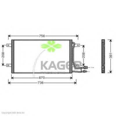 KAGER 945403 Конденсатор кондиционера