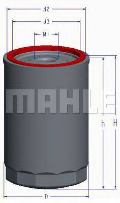 Масляний фільтр MAHLE ORIGINAL OC 497