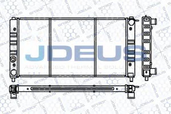 JDEUS RA0250000 Радиатор охлаждения двигателя