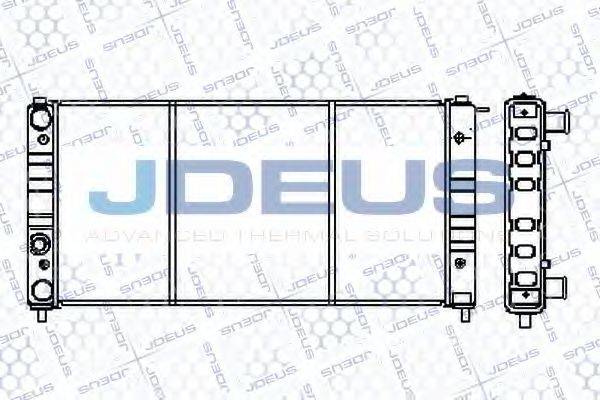 Радиатор охлаждения двигателя JDEUS RA0250020