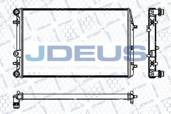 JDEUS RA0250080 Радиатор охлаждения двигателя