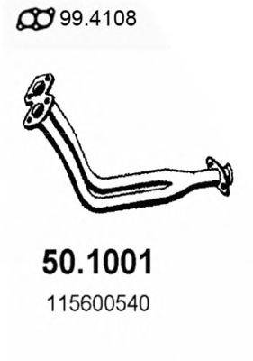 Труба выхлопного газа ASSO 50.1001