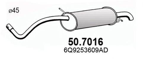 ASSO 507016 Глушитель выхлопных газов конечный