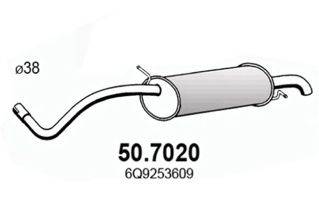ASSO 507020 Глушитель выхлопных газов конечный