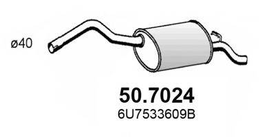 ASSO 507024 Глушитель выхлопных газов конечный