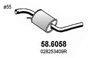 ASSO 586058 Середній глушник вихлопних газів
