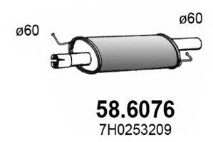 ASSO 586076 Середній глушник вихлопних газів