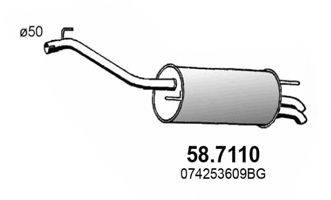 ASSO 587110 Глушитель выхлопных газов конечный