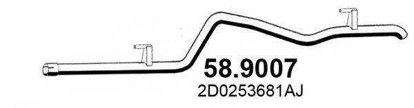 Труба выхлопного газа ASSO 58.9007