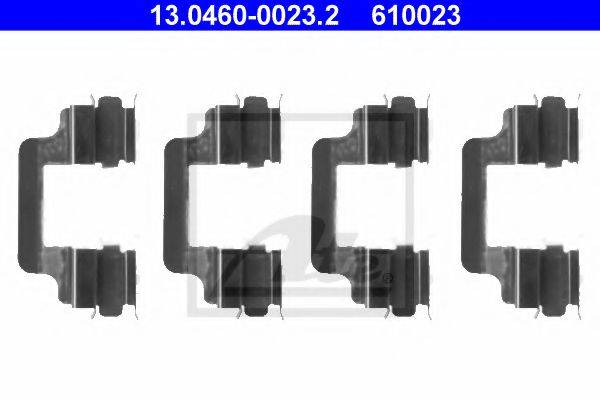 ATE 13046000232 Комплектующие, колодки дискового тормоза