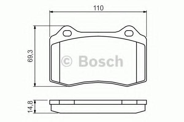 Тормозные колодки BOSCH 0 986 494 393