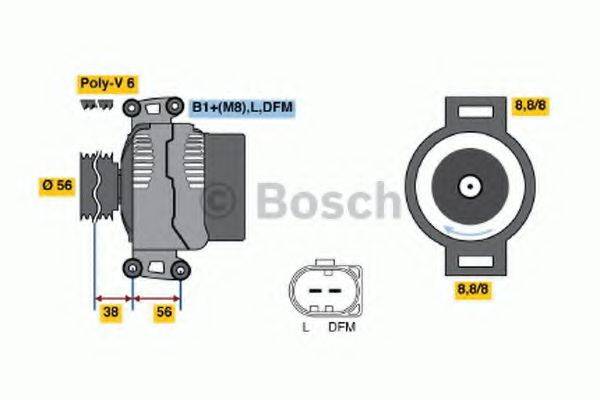 Генератор BOSCH 0 124 525 088