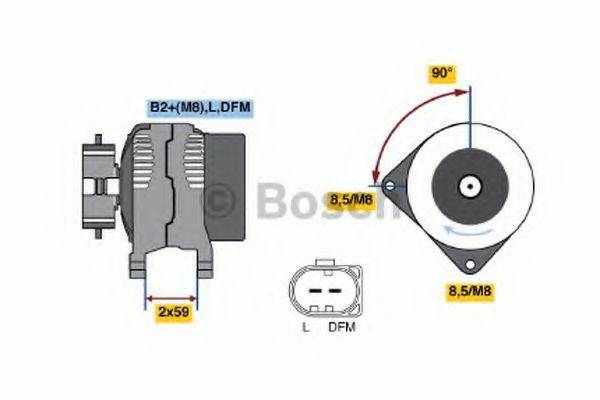 Генератор BOSCH 0 124 615 031