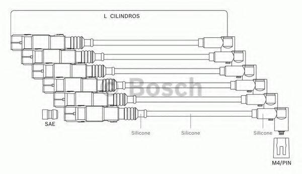 BOSCH F00099C000 Комплект проводов зажигания