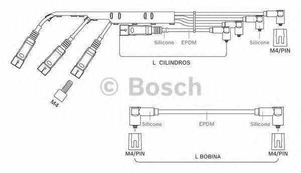 BOSCH F00099C081 Комплект дротів запалення