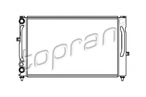 Радиатор охлаждения двигателя TOPRAN 107 151