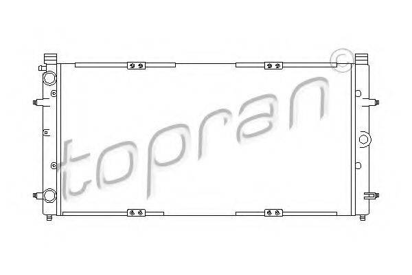 Радиатор охлаждения двигателя TOPRAN 105 746