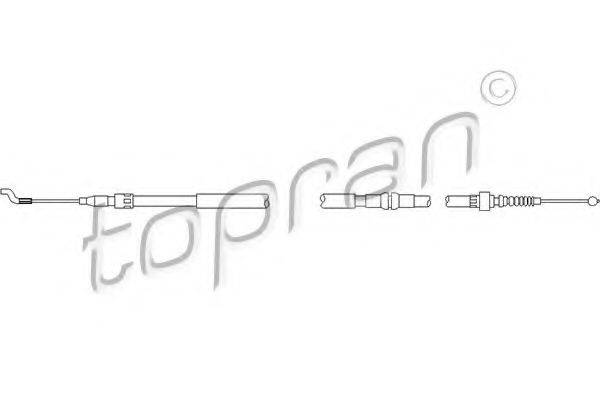 TOPRAN 109703 Трос, стояночная тормозная система