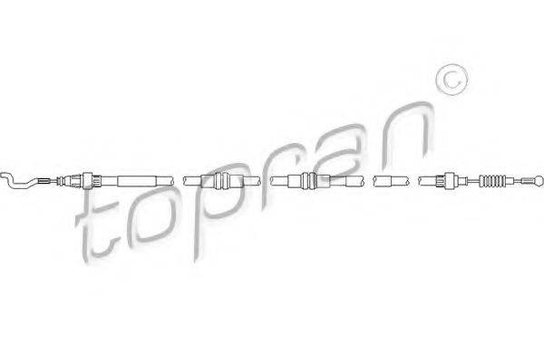 TOPRAN 112146 Трос, тормозной механизм рабочей тормозной системы