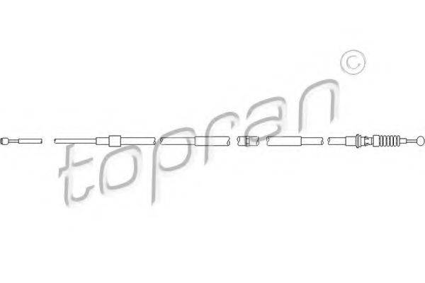 TOPRAN 111211 Трос, стояночная тормозная система