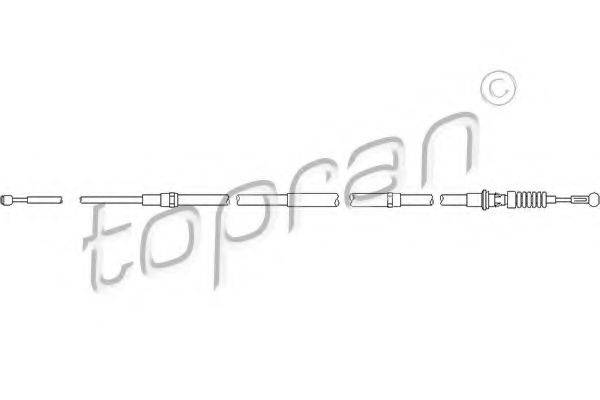 Трос, гальмівний механізм робочої гальмівної системи TOPRAN 112 149
