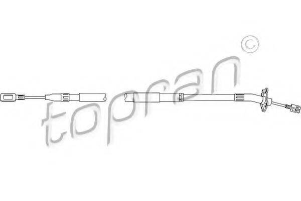 TOPRAN 109809 Трос, стояночная тормозная система