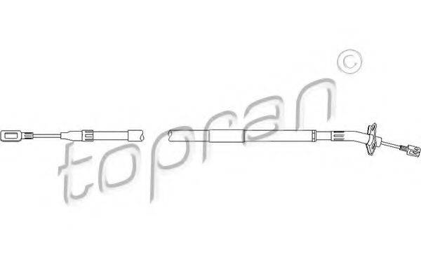 TOPRAN 109810 Трос, стояночная тормозная система
