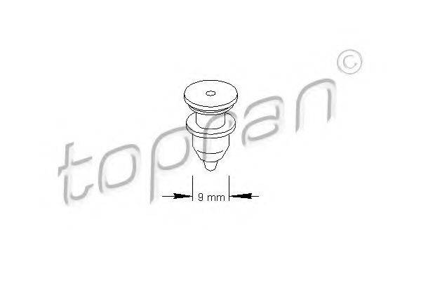 TOPRAN 111495 Зажим, молдинг / защитная накладка
