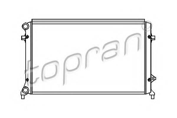 Радиатор охлаждения двигателя TOPRAN 112 327