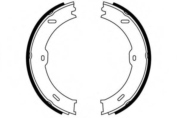 Комплект тормозных колодок ручника E.T.F. 09-0655