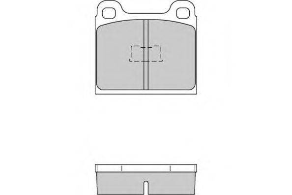 Комплект гальмівних колодок, дискове гальмо E.T.F. 12-0091