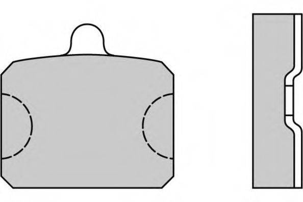 Комплект гальмівних колодок, дискове гальмо E.T.F. 12-0126
