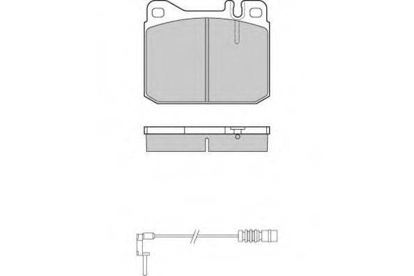 Комплект гальмівних колодок, дискове гальмо E.T.F. 12-0172