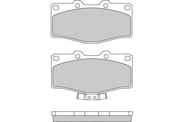 Комплект гальмівних колодок, дискове гальмо E.T.F. 12-0618