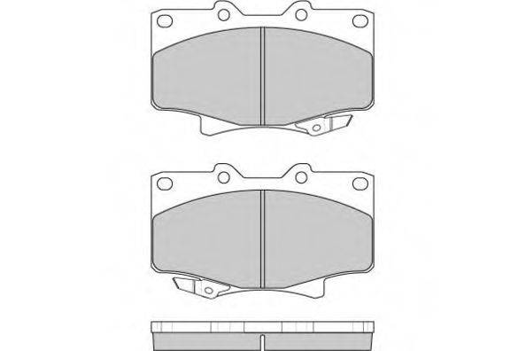 Комплект гальмівних колодок, дискове гальмо E.T.F. 12-0623