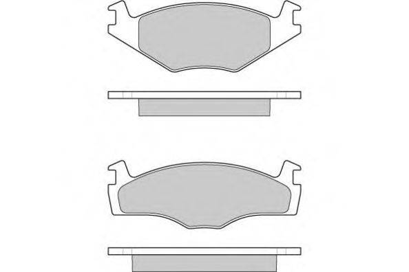 Комплект гальмівних колодок, дискове гальмо E.T.F. 12-0645