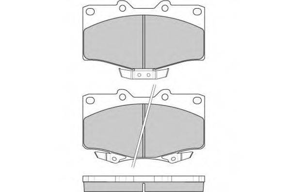 Комплект гальмівних колодок, дискове гальмо E.T.F. 12-0748