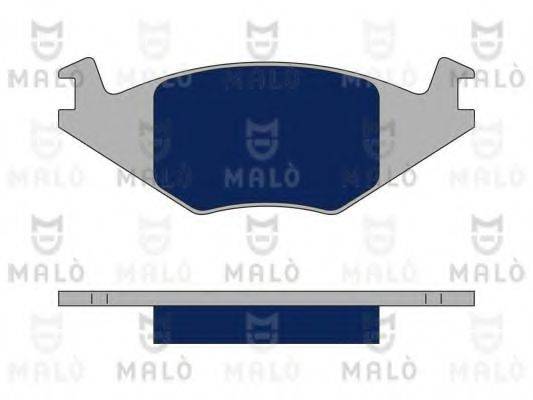 Комплект гальмівних колодок, дискове гальмо MALO 1050186