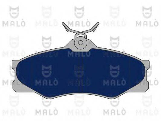 Комплект гальмівних колодок, дискове гальмо MALO 1050755