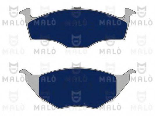 Комплект гальмівних колодок, дискове гальмо MALO 1050771
