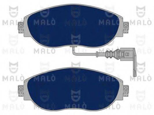 Комплект гальмівних колодок, дискове гальмо MALO 1051091