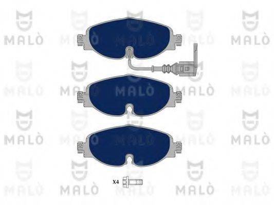 Комплект гальмівних колодок, дискове гальмо MALO 1051093