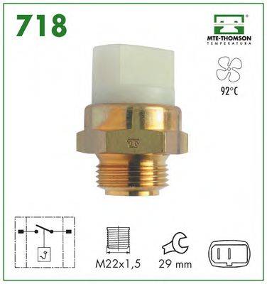 MTE-THOMSON 718 Термовыключатель, вентилятор радиатора