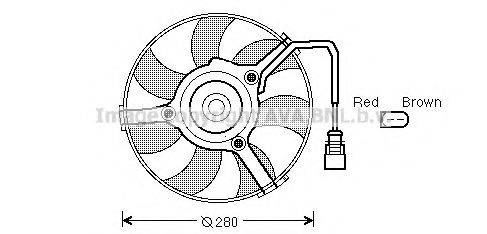 Вентилятор системы охлаждения двигателя PRASCO AI7516